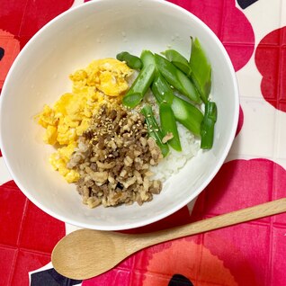 簡単！三色丼♡